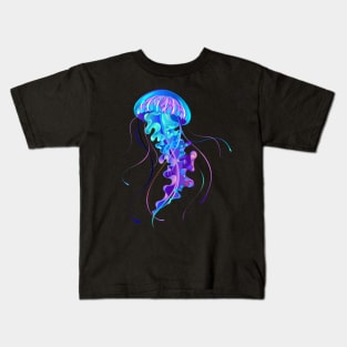 Large Glowing Jellyfish Kids T-Shirt